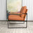 24.6" Wide Minimalist Soft Cushioned Back Upholstered Sled Base Arm Accent Chair (Set of 7)-108052969