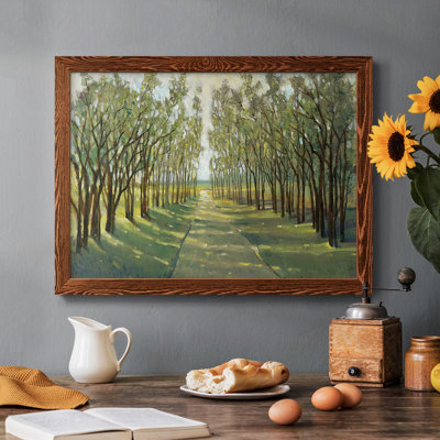 "Forest Path", peinture sur toile encadrée