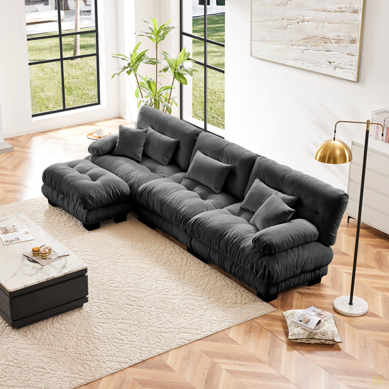 Canapé modulaire Luxury Luxury, Gris chenille
