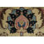 Tapis traditionnel à teinture de légumes antique 9 x 13