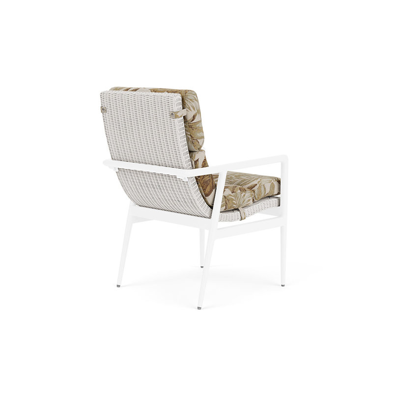 Cascade Outdoor Dining Armchair, Botanic Willow, White