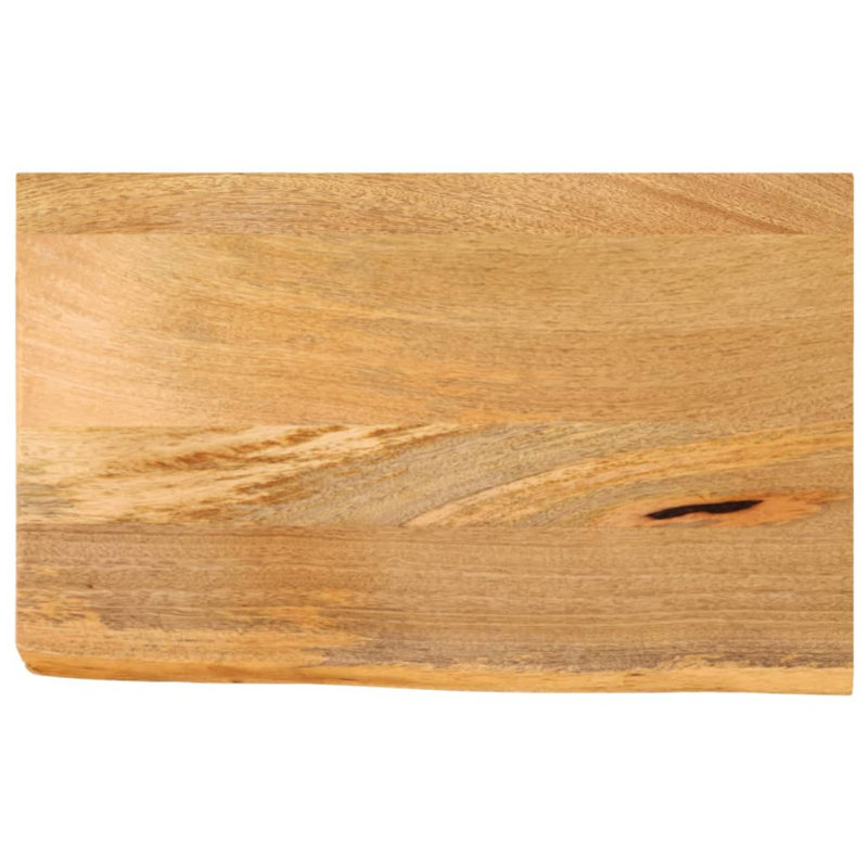  Table Top 100X80x3.8 Cm Solid Wood Rough Mango, Brown, 3.8cm H x 60cm W x 40cm D