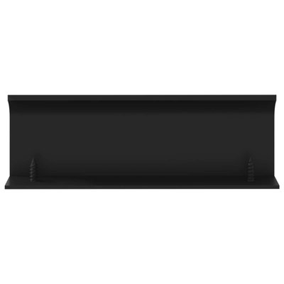 Vidaxl Handle Wall-Mounted Black Aluminium Cabinet Storage Accessory D-Pull
