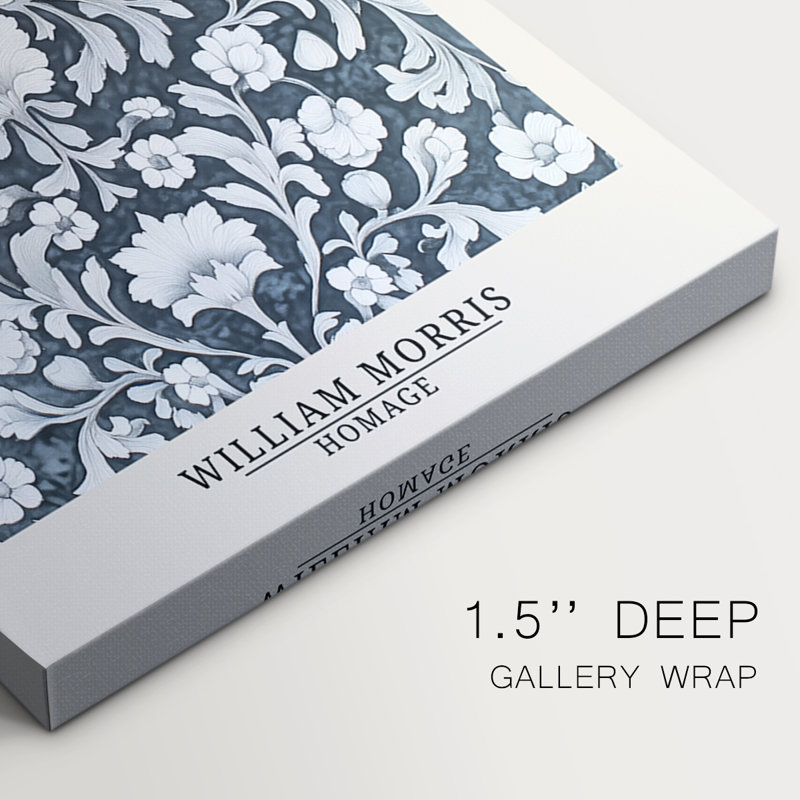Série de pièces de la collection DCXC III de Wm Morris - Toile tendue sur mesure - 3 pièces, H 12 po x l 24 po