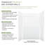 Ensemble de paroi de douche avec extension 60 pi x 36 po x 96 po Transext Prodigy, blanc, hexagone 3D