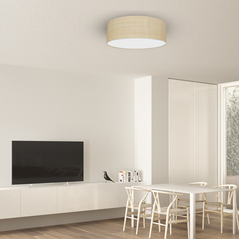 Marshall Rattan Flush Mount