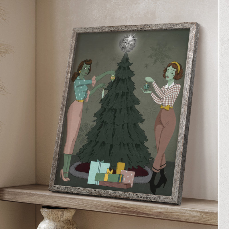 Future Christmas II Framed Print - Solid Wood