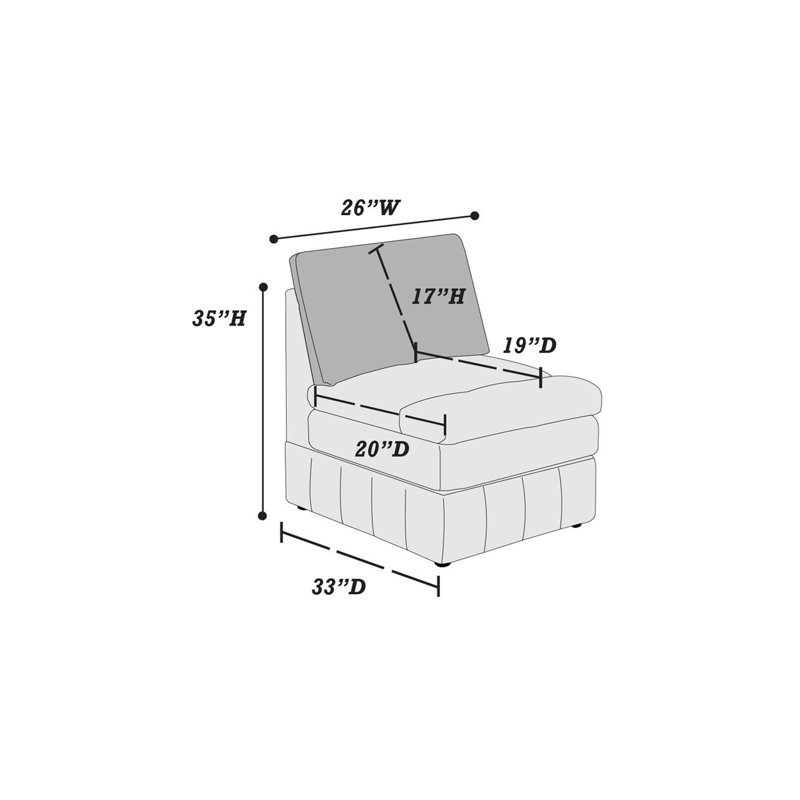 Canapé modulaire 1 pièce LAF / RAF