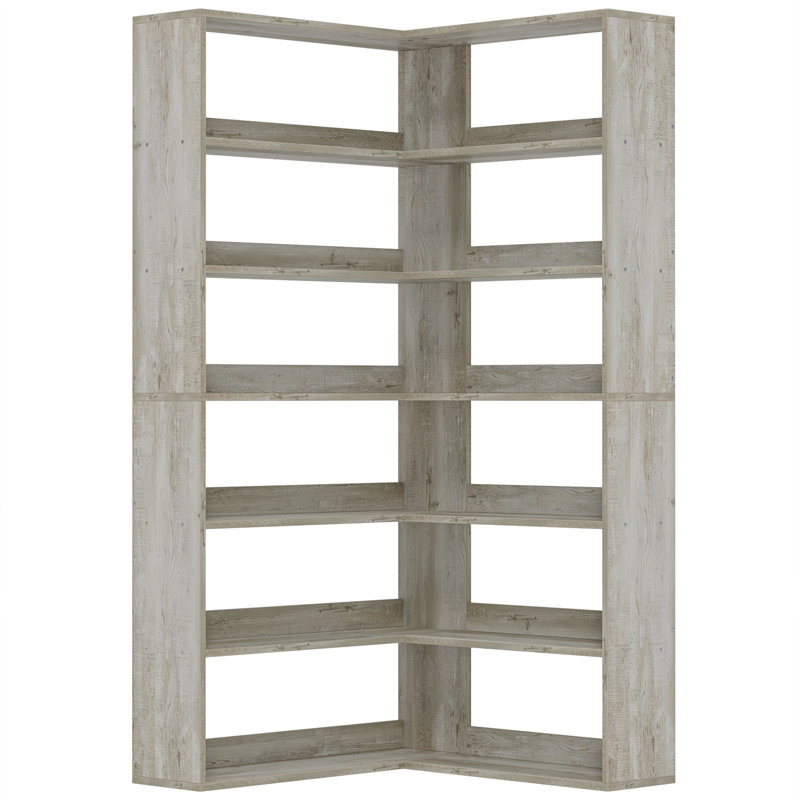 Amertown Etagere Bookcase, Beige Maple