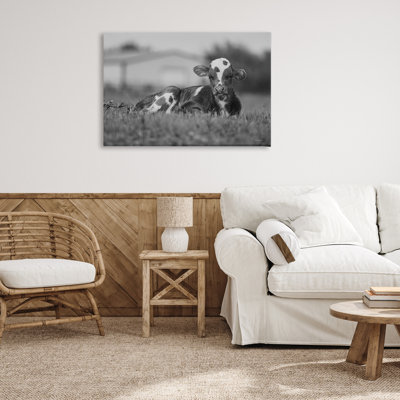 «Resting Cow in Grass» par Dakota Diener