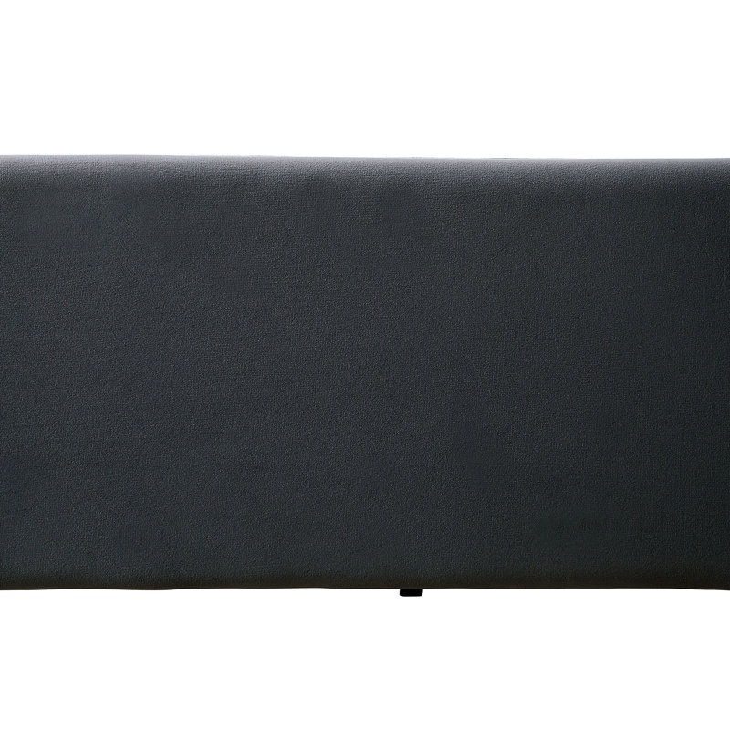 Daybed With Trundle In Gray Transitional Aesthetic, Padded Flannelette Upholstery Button , Nailhead Trim Design, Slat Kit Supplied Of Atmosphere, - Offered