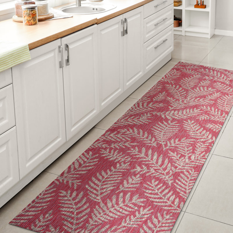 Tapis fuchsia / gris clair Hesperus Nevis, Tapis de couloir 2 pi 2 po x 8 pi