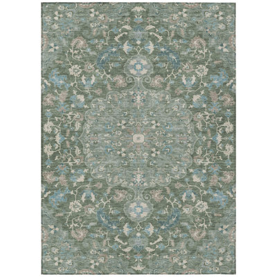 Machine Washable Indoor/Outdoor Chantille ACN2564 Global Rug