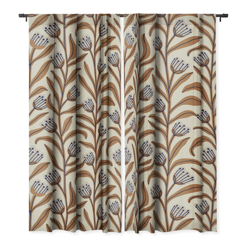 Xeni Blackout Curtain Single Panel, 50" W x 96" L