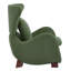 Chaises décoratives de rangement, méridienne compacte moderne en polyester vert pour la maison