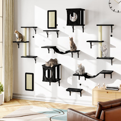 5pc Wall-mounted Cat Furniture