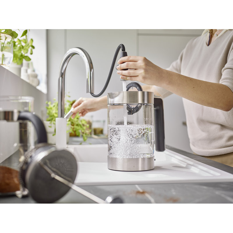 Carena Pull Out Single Lever Monobloc Tap, White