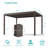 Double-Layer Louvered Pergola Aluminum Outdoor Pergola with Adjustable Roof-108218760