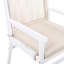 Chaise d'extérieur pour 2 personnes en bois avec dossier en corde, coussin imperméable, support de poids de 400 lb, fixation du coussin lavable à la machine, conception ergonomique confortable, s'adapte au balcon