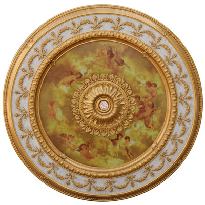 Médaillon de plafond rond lustre Sistine