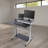 Adjustable Metal Base Standing Desk-60317105-60317104