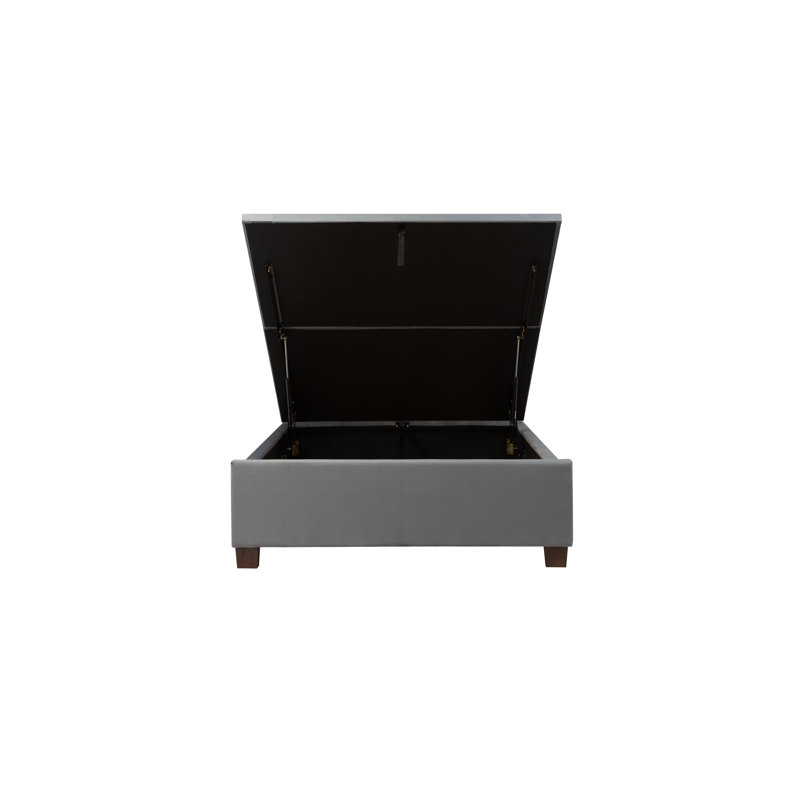 Shawn Upholstered Ottoman Bed, Double (4'6), Grey