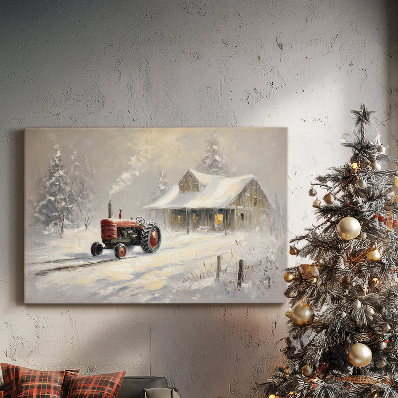 Snowige Carol - Toile tendue avec châssis de qualité supérieure, H 24 po x l 36 po