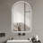 Arched LED Mirror for Bathroom,Time and temperature display, Backlight, Anti-Fog, Dimmable, with Three Color Temperatures- Modern Vanity Light Mirror, Perfect for over Sink,Black Frame-301686531