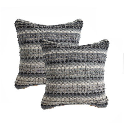 Ruffled Throw Pillow Set of 2