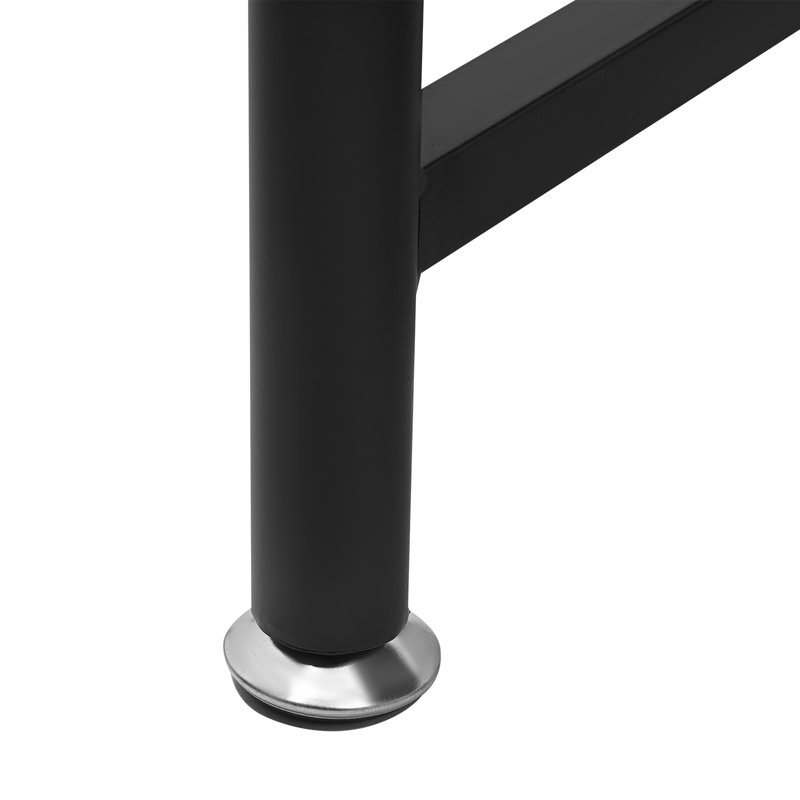 Industrial Retail Display Tables Standing Clothing Shoes Display Rack Storage Shelves, Black