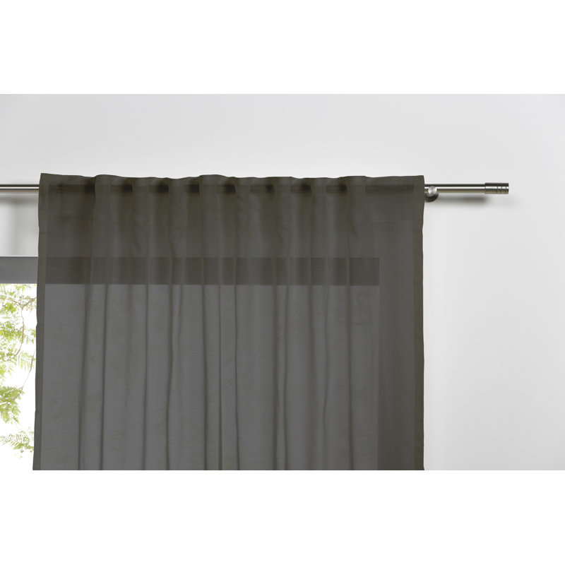 Pure opaque scarf with loop, Gray