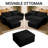 85" Corduroy Convertible Sleeper Sofa Bed with Movable Ottoman, USB Charging Port & Storage, 2-in-1 Pull Out Couch for Living Room, Multi-Functional Modular Sofa for Small Spaces, Kid & Pet Friendly-310464658