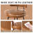 Swivel Counter Height Bar Stools,29" Modern Upholstered Faux Leather Barstools With Metal Legs,bar Chairs For Kitchen Island,brown Set Of 2