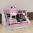 Full-Over-Full Castle Style Bunk Bed With Drawers,Shelves And Slide-1510944216-1532057769