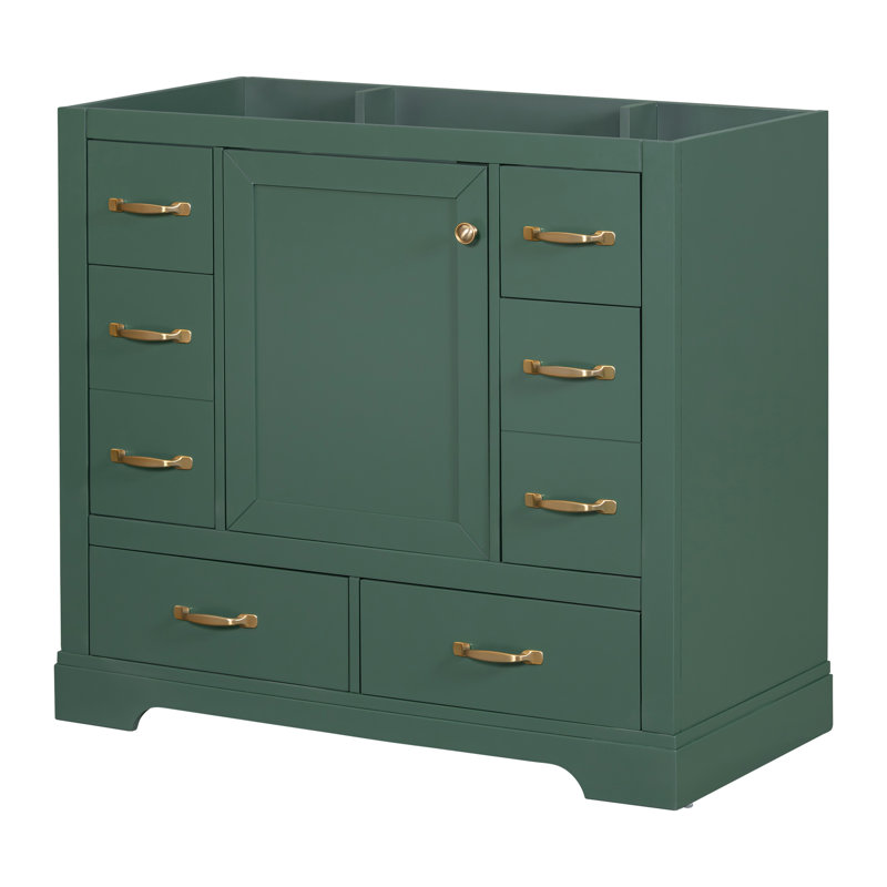 Base de meuble-lavabo simple 35,5 po seulement, Vert