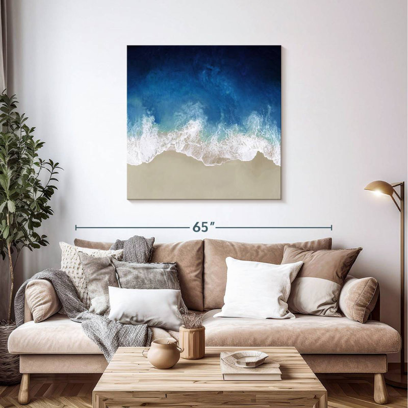 Gillard Indigo Ocean Waves I, H 39 po x l 39 po