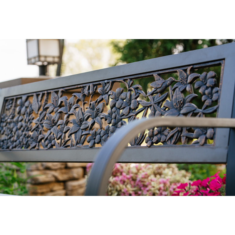 Banc de parc en acier Cole