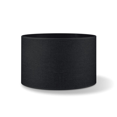 Canvas 22cm H Cotton Drum Lamp Shade ( Screw On )