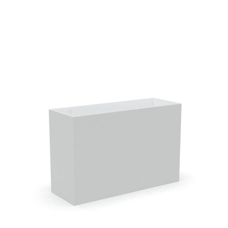 Boîte à fleurs en plastique Kenroy, Blanc, H 26 po x l 39,5 po x P 14 po