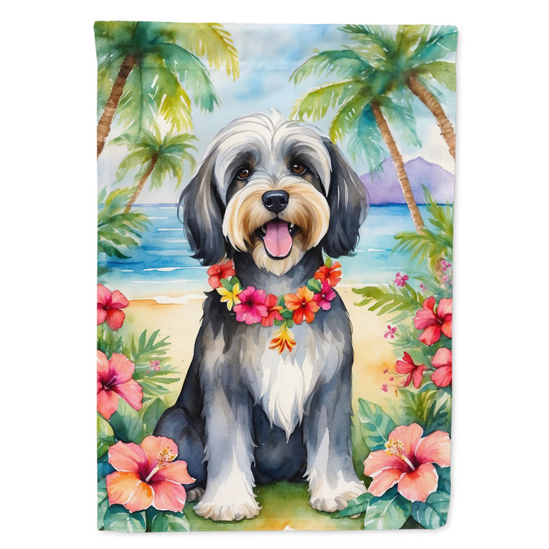 Drapeau de jardin en polyester double face H 15,5 po x l 11,25 po