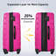 Ensemble de valise à roulettes 3 pièces avec serrure TSA 20 "24" 28 "Disponible