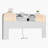 Curved-Edge Bookcase Headboard with Built-In Charging Station & Adjustable LED Lighting, King-350712590-350712817