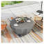 Table basse imperméable 35,43 po moderne pour l'extérieur et l'intérieur, conception en ciment Mgo durable, convenant aux terrasses, jardins, arrière-cours et salons (gris)-431468751