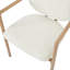 46 cm H Boucle Armchair in Beige