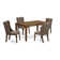 Geib Rubberwood Dining Table Set - Parsons Chairs with Rectangular Dining Table