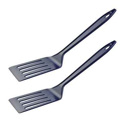 Nylon Turner/spatula Cobalt Blue Set Of 2