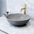 Ravenna Gothic 16" L x 16" W x 5" H Concreto Stone Gray Handmade Round Vessel Bathroom Sink