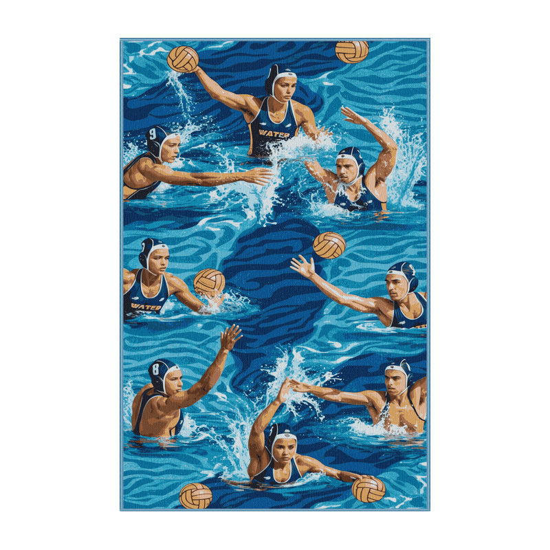  Tapis lavable Water-Polo Sports, Tapis de couloir 2 pi x 5 pi