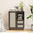 Rattan Buffet Cabinet Sideboard With Adjustable Shelf And Drawers For Living Room, Kitchen, Or Entryway | Gift Idea-446461572