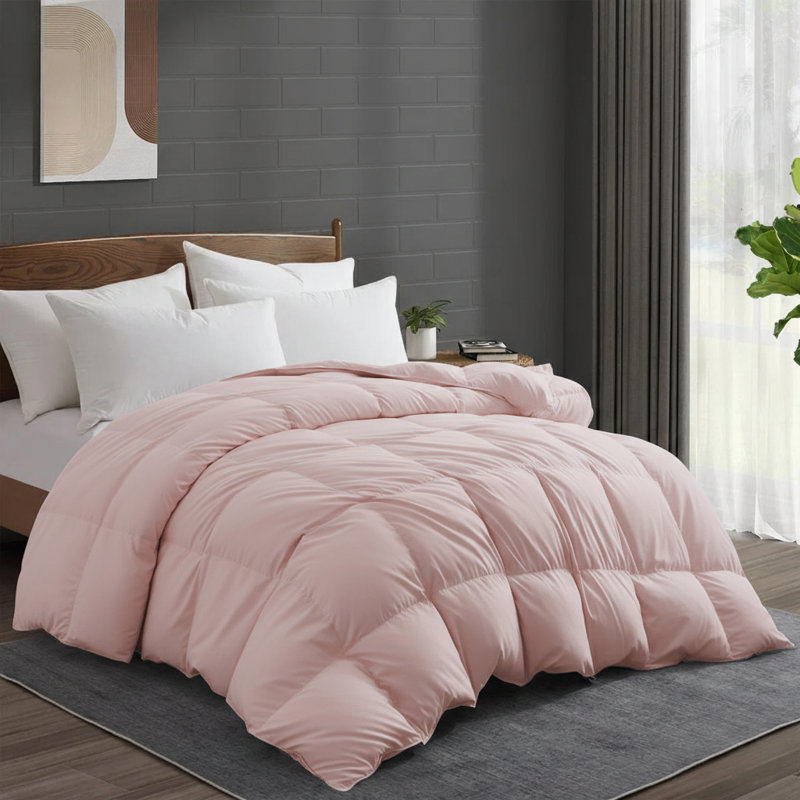 Insert de couette en duvet synthétique de qualité supérieure toutes saisons, Rose, Grand